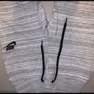 Grey high-waisted Nike sweatpants, size XS